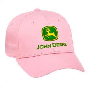 JOHN DEERE Baseball Hat Adjustable NWT Casual Cap Ranch Life Farm Girl Pink